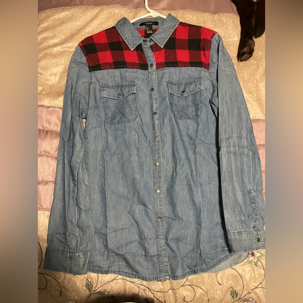 Forever 21 Flannel and Buffalo Plaid Button Up